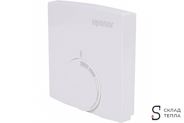 Комнатный проводной термостат Uponor Base T-23 230В. Вид 1.