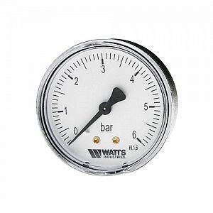 Манометр аксиальный WATTS F+R100 (MAL) - 1/4' (D-63 мм, шкала 0-10 бар)