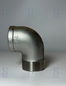 Отвод 90° резьбовой равнопроходный Benarmo (ВР-НР)- 2' (нержавеющая сталь)