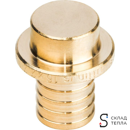 Заглушка STOUT - 16 мм (для труб из сшитого полиэтилена). Вид 1.