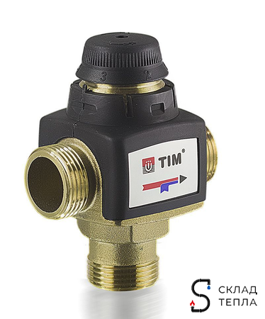 Термостатический смесительный клапан Zeissler - 1/2" НР (35°- 60°C, KVs 1,6 м³). Вид 9.