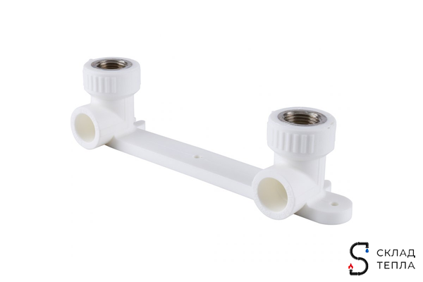 Водорозетка двойная VALFEX - 25 x 1/2" (для полипропиленовых труб). Вид 1.