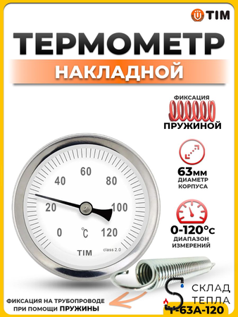 Термометр накладной Tim . Вид 1.