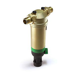 Фильтр с обратной промывкой 1' (для горячей воды, 2 манометра)