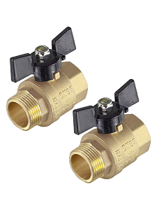 Кран шаровой TIM - 1/2' (НР/ВР, 2шт)