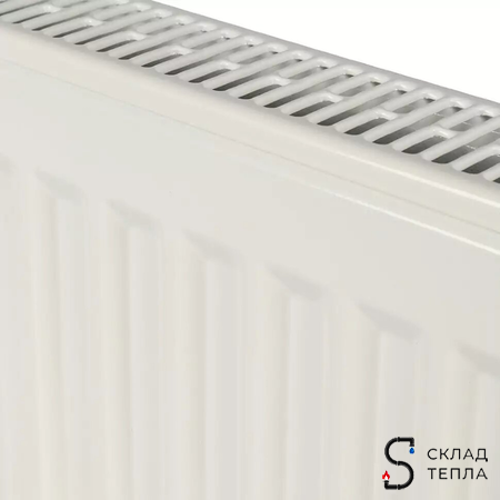 Радиатор стальной KERMI FTV 12 - высота 300 мм, длина 3000 мм с нижним подключением. Вид 7.