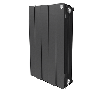 Радиатор биметаллический Royal Thermo PianoForte 500 Noir Sable (Чёрный) - 5 секций