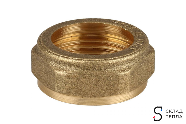 Сгон прямой латунный ITAP 151 - 1 1/4" (ВР/НР, с плоской прокладкой). Вид 12.