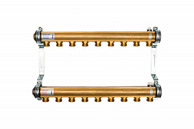 Коллекторная группа WATTS HKV/A - 1'ВР/ВР на 9 контуров 3/4'EK (латунь)