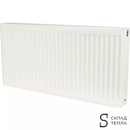 Радиатор стальной KERMI FKO 22 - высота 500 мм, длина 500 мм с боковым подключением. Вид 1.