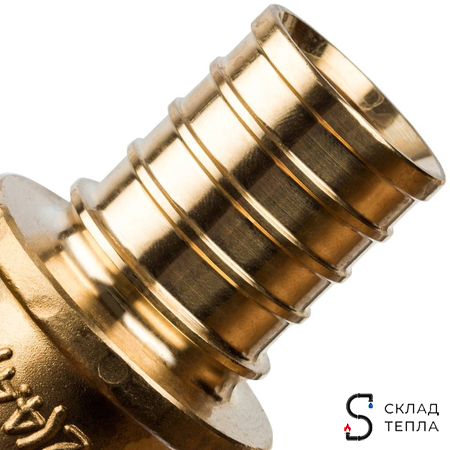 Тройник комбинированный с внутренней резьбой STOUT - 32 x 1" (для труб из сшитого полиэтилена). Вид 6.