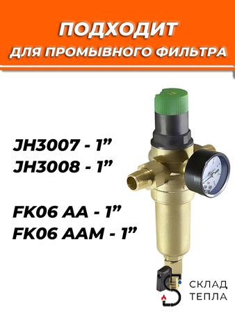Сменная сетка для промывного фильтра 3/4" TIM (2 штуки). Вид 3.