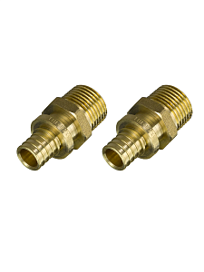 Переход на наружную резьбу TIM - 32 x 3/4' (для труб из сшитого полиэтилена, комплект - 2шт)