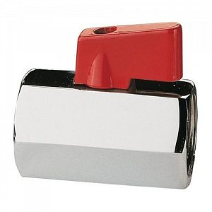 Кран шаровой ITAP MINI 125 - 3/8' (ВР/ВР, PN15, Tmax 90°С, ручка-флажок красная)