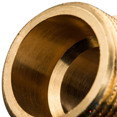 Ниппель латунный резьбовой переходной STOUT - 3/8" x 1/4". Вид 5.