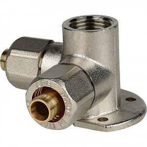 Водорозетка проходная STOUT - 16 x 1/2" (винтовая, для металлопластиковых труб) Водорозетка проходная STOUT - 16 x 1/2' (винтовая, для металлопластиковых труб)