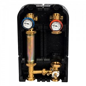 Насосная группа STOUT - 1'1/4 (с 3-х ходовым приводным смесителем, без насоса, 39 kW DT10°C)
