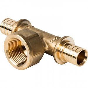 Тройник комбинированный с внутренней резьбой STOUT - 20 x 3/4' (для труб из сшитого полиэтилена)