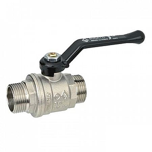 Кран шаровой полнопроход Bugatti Oregon 325 - 1/2' (НР/НР, PN64, ручка-рычаг черная)