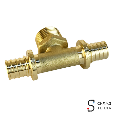 Тройник с наружной резьбой VALFEX - 16х1/2" (для труб из сшитого полиэтилена). Вид 3.