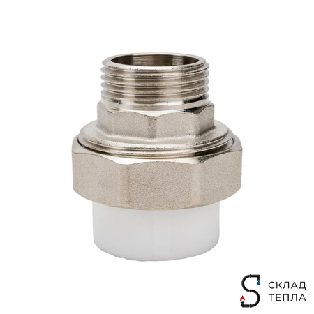 Переход на наружную резьбу разъемный VALFEX - 20 x 3/4" (комплект 2шт). Вид 8.