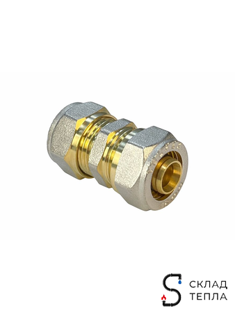 Муфта VALFEX - 20 (винтовая, для металлопластиковых труб) 1шт. Вид 3.