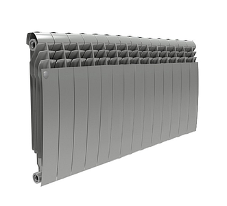 Радиатор биметаллический Royal Thermo BiLiner 500 Silver Satin (Серый) - 14 секций