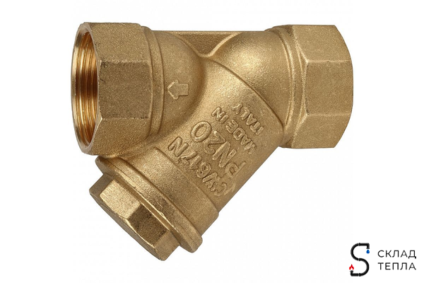 Фильтр грубой очистки ITAP 192 - 1 1/4" (ВР/ВР, сетка 500 мкр.). Вид 4.