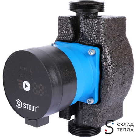 Насос циркуляционный Stout mini pro 25-80. Вид 7.
