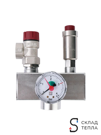 Группа безопасности котла Zeissler - 1" (до 100кВт, 3 бар). Вид 2.