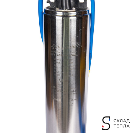 Насос колодезный Aquario ASP2-40-100WA - 0,93 кВт (однофазный, Hmax 70 м, Qmax 50 л/мин, кабель 25м). Вид 11.