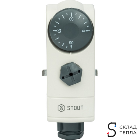 Накладной термостат WTC-ES (30-90) STOUT. Вид 3.