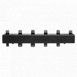 Коллектор котельной разводки Rommer - 1' на 3(4) контура 1'1/4 (до 80 кВт, черная сталь)