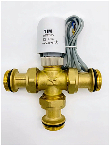 Трехходовой разделительный клапан TIM - 3/4" (с электроприводом) Трехходовой разделительный клапан TIM - 3/4' (с электроприводом)
