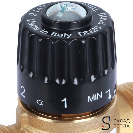 Термостатический смесительный клапан STOUT 1" НР (20°-43°C, KVs 2,5 м³). Вид 6.