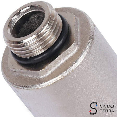 Воздухоотводчик автоматический STOUT - 1/2" (НР, воздухоотвод сверху, цвет никелированный). Вид 4.