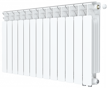 Радиатор биметаллический Rifar Base Ventil 500 - 13 секций (подключение нижнее справа)