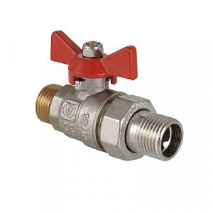 Кран шаровой с американкой VALTEC BASE 1/2" (НР/НГ, ручка бабочка) Кран шаровой с американкой VALTEC BASE 1/2' (НР/НГ, ручка бабочка)