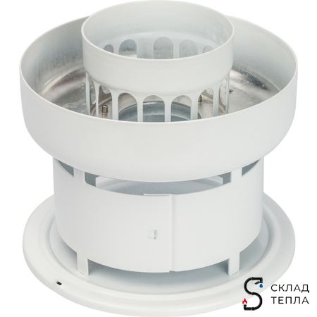 Оголовок вертикальный для коаксиального дымохода STOUT D60/100 мм. Вид 2.