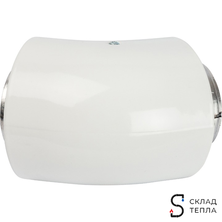 Отвод 45° для коаксиального дымохода STOUT D60/100 мм (с уплотнением и хомутом). Вид 3.