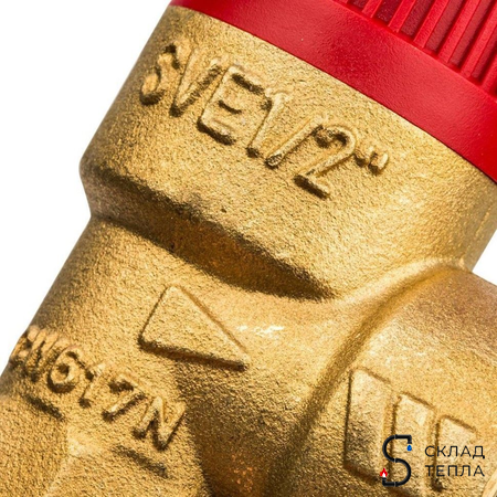 Клапан предохранительный WATTS SVH - 1/2" х 3/4" (ВР/ВР, Рн 3 бар, для систем отопления). Вид 5.