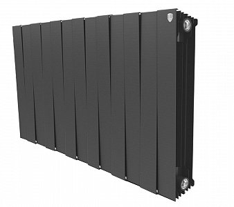 Радиатор биметаллический Royal Thermo PianoForte 500 Noir Sable (Чёрный) - 13 секций Радиатор биметаллический Royal Thermo PianoForte 500 Noir Sable (Чёрный) - 13 секций
