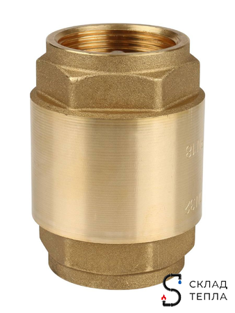 Клапан обратный STOUT - 1 1/4" (ВР/ВР, затвор металлический). Вид 4.