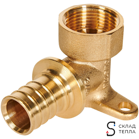 Водорозетка Rommer - 25 x 3/4" (для труб из сшитого полиэтилена). Вид 8.