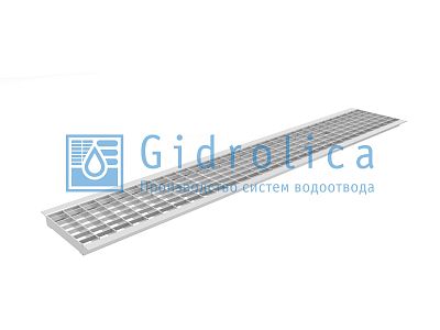 Решетка ячеистая стальная оцинкованная DN150 Gidrolica 1000х187 мм