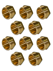 Заглушка латунная с наружной резьбой TIM - 3/4' (10шт.)