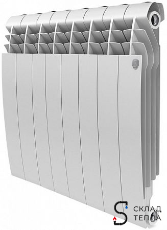 Радиатор алюминиевый Royal Thermo Biliner Alum 500 - 8 секций. Вид 1.