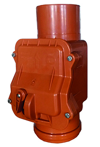 Обратный клапан для наружней канализации СИНИКОН НПВХ - D110 мм, (цвет рыжый)