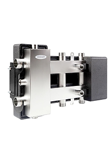 Коллектор котельной разводки 1+1+1 Zeissler 1 1/4' х 1' (с гидрострелкой, нерж. сталь)