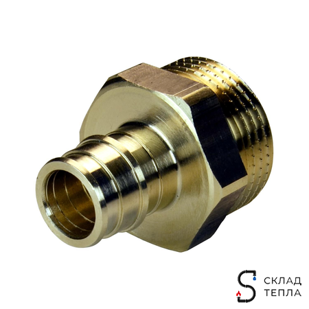 Переход на наружную резьбу РОС - 20 x 3/4" (аналог Uponor и Usystems). Вид 5.